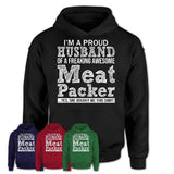 Proud Husband of A Freaking Awesome Meat Packer Wife Shirt, Husband Valentine Gift, Anniversary Couple Shirt