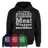 Proud Husband of A Freaking Awesome Meat Wrapper Wife Shirt, Husband Valentine Gift, Anniversary Couple Shirt