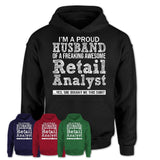 Proud Husband of A Freaking Awesome Retail Analyst Wife Shirt, Husband Valentine Gift, Anniversary Couple Shirt