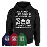 Proud Husband of A Freaking Awesome Seo Consultant Wife Shirt, Husband Valentine Gift, Anniversary Couple Shirt