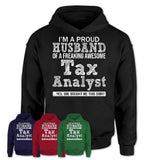 Proud Husband of A Freaking Awesome Tax Analyst Wife Shirt, Husband Valentine Gift, Anniversary Couple Shirt