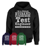 Proud Husband of A Freaking Awesome Test Engineer Wife Shirt, Husband Valentine Gift, Anniversary Couple Shirt