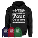 Proud Husband of A Freaking Awesome Tour Operator Wife Shirt, Husband Valentine Gift, Anniversary Couple Shirt