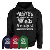 Proud Husband of A Freaking Awesome Web Analyst Wife Shirt, Husband Valentine Gift, Anniversary Couple Shirt