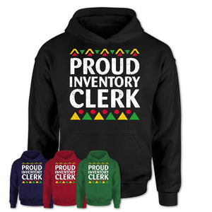 Proud Inventory Clerk Africa Pride Black History Month T-Shirt