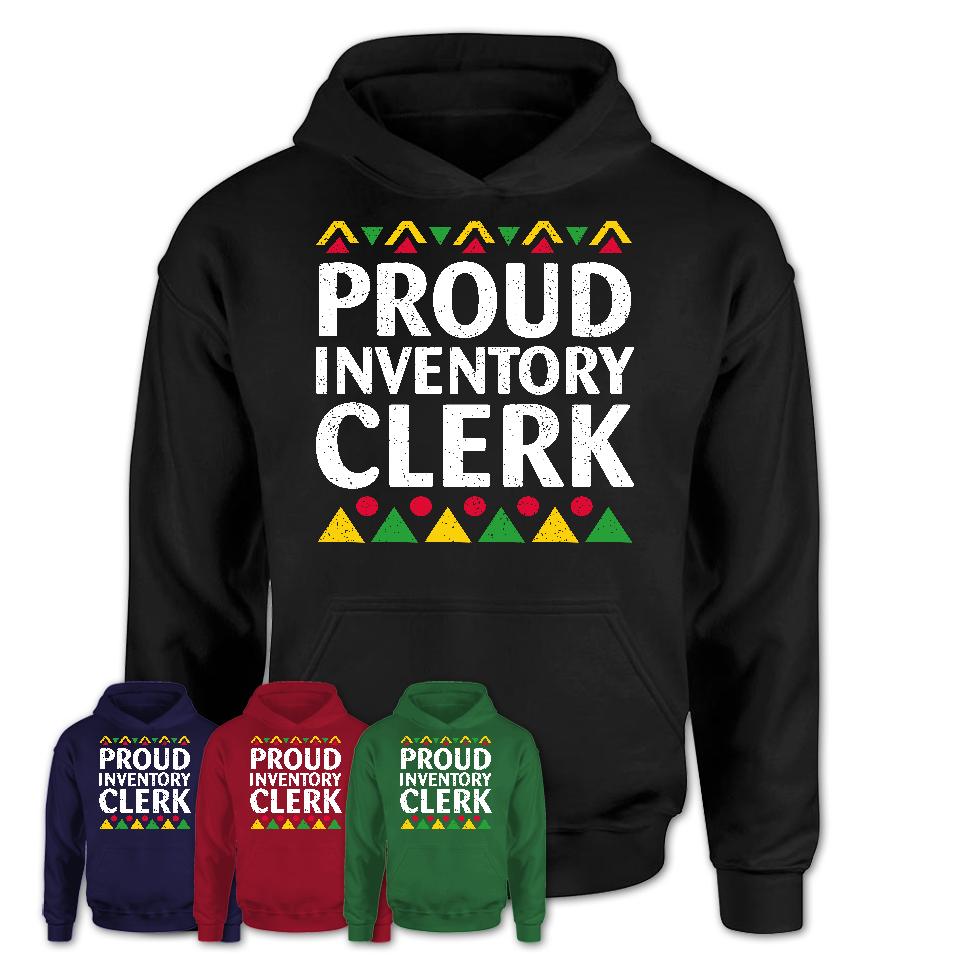 Proud Inventory Clerk Africa Pride Black History Month T-Shirt