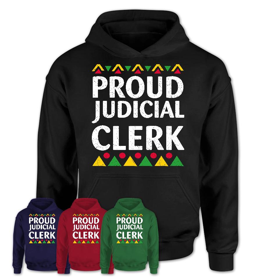 Proud Judicial Clerk Africa Pride Black History Month T-Shirt