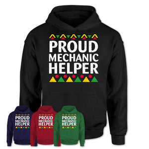 Proud Mechanic Helper Africa Pride Black History Month T-Shirt