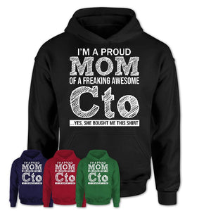 Proud Mom of A Freaking Awesome Daughter Cto Shirt, Mother Day Gift from Daughter, Funny Shirt For Mom