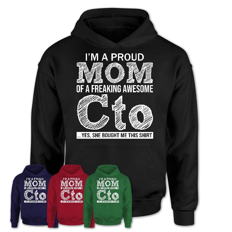Proud Mom of A Freaking Awesome Daughter Cto Shirt, Mother Day Gift from Daughter, Funny Shirt For Mom
