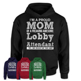 Proud Mom of A Freaking Awesome Daughter Lobby Attendant Shirt, Mother Day Gift from Daughter, Funny Shirt For Mom