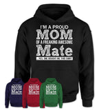 Proud Mom of A Freaking Awesome Daughter Mate Shirt, Mother Day Gift from Daughter, Funny Shirt For Mom