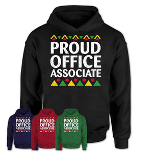 Proud Office Associate Africa Pride Black History Month T-Shirt