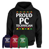 Proud Pc Technician Africa Pride Black History Month T-Shirt