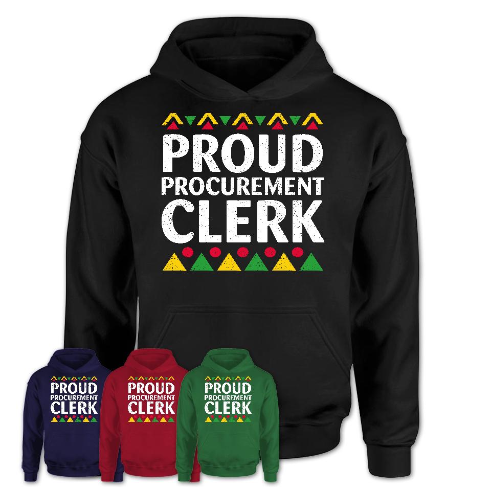 Proud Procurement clerk Africa Pride Black History Month T-Shirt