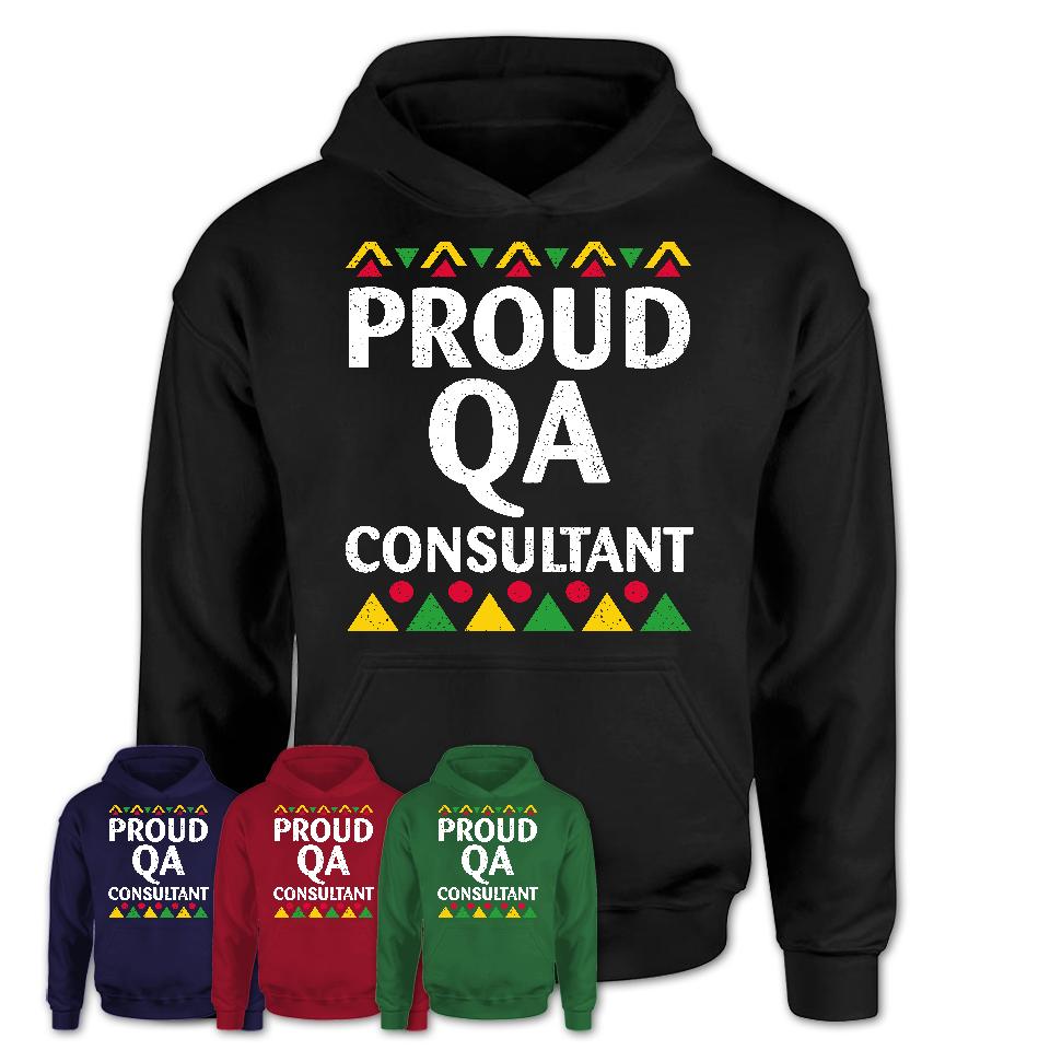 Proud Qa Consultant Africa Pride Black History Month T-Shirt