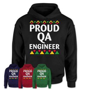 Proud Qa Engineer Africa Pride Black History Month T-Shirt