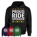 Proud Ride Operator Africa Pride Black History Month T-Shirt