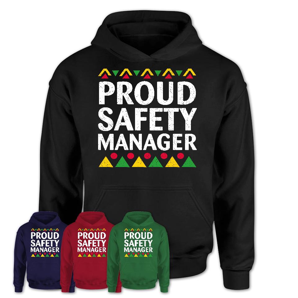 Proud Safety Manager Africa Pride Black History Month T-Shirt