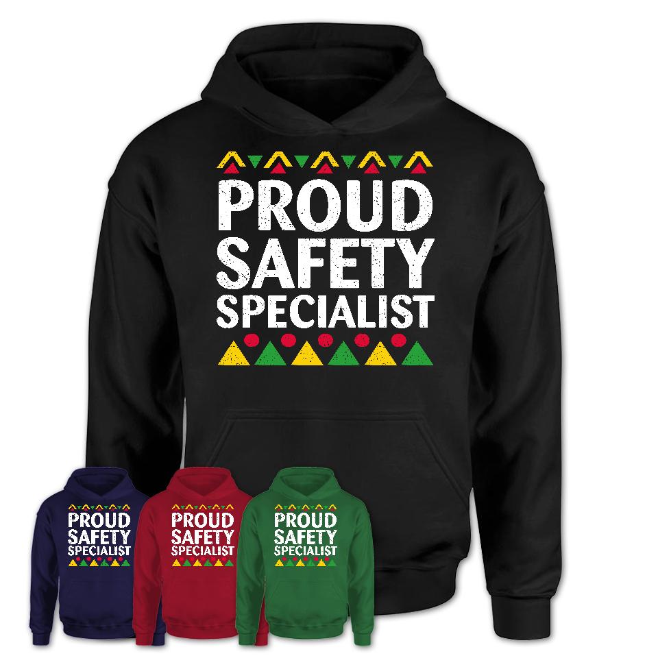 Proud Safety Specialist Africa Pride Black History Month T-Shirt