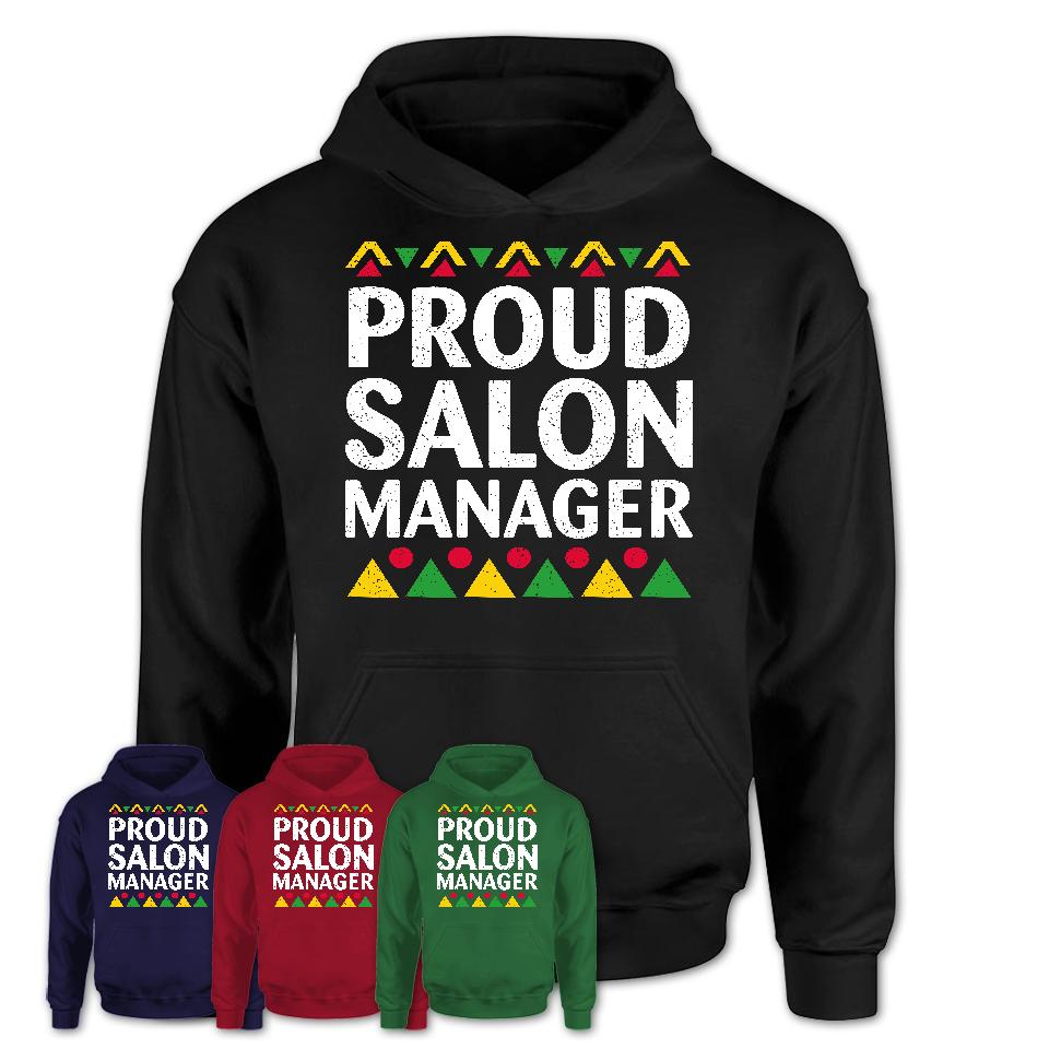 Proud Salon Manager Africa Pride Black History Month T-Shirt