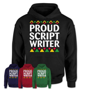 Proud Script Writer Africa Pride Black History Month T-Shirt