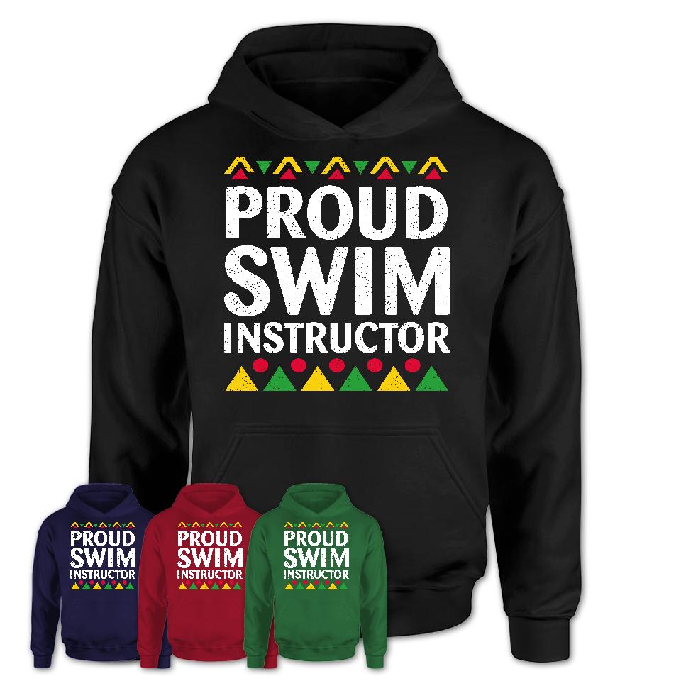 Proud Swim Instructor Africa Pride Black History Month T-Shirt