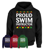 Proud Swim Instructor Africa Pride Black History Month T-Shirt