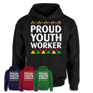 Proud Youth Worker Africa Pride Black History Month T-Shirt