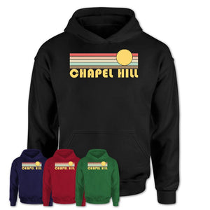 Retro Chapel Hill North Carolina Sunset Shirt Vintage Colors