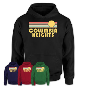 Retro Columbia Heights Minnesota Sunset Shirt Vintage Colors