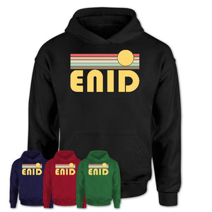Retro Enid Oklahoma Sunset Shirt Vintage Colors
