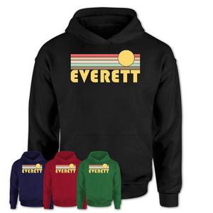 Retro Everett Washington Sunset Shirt Vintage Colors