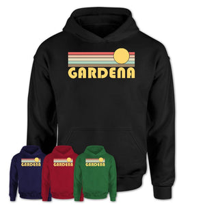 Retro Gardena California Sunset Shirt Vintage Colors