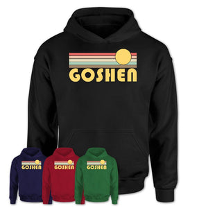 Retro Goshen Indiana Sunset Shirt Vintage Colors