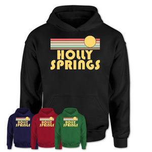 Retro Holly Springs North Carolina Sunset Shirt Vintage Colors