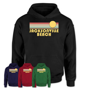 Retro Jacksonville Beach Florida Sunset Shirt Vintage Colors