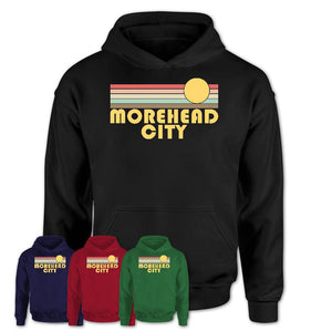 Retro Morehead City North Carolina Sunset Shirt Vintage Colors
