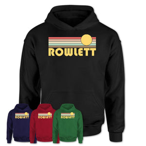 Retro Rowlett Texas Sunset Shirt Vintage Colors