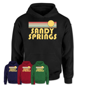 Retro Sandy Springs Georgia Sunset Shirt Vintage Colors