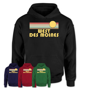 Retro West Des Moines Iowa Sunset Shirt Vintage Colors