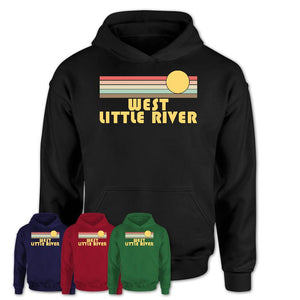 Retro West Little River Florida Sunset Shirt Vintage Colors