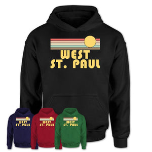 Retro West St. Paul Minnesota Sunset Shirt Vintage Colors