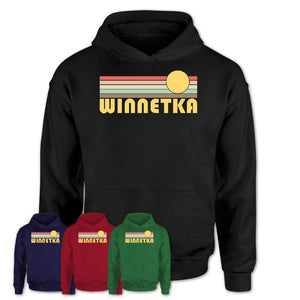 Retro Winnetka Illinois Sunset Shirt Vintage Colors