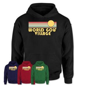 Retro World Golf Village Florida Sunset Shirt Vintage Colors