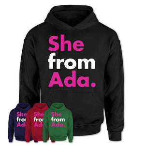 She From Ada Shirt Oklahoma State Birthday Gift For Her