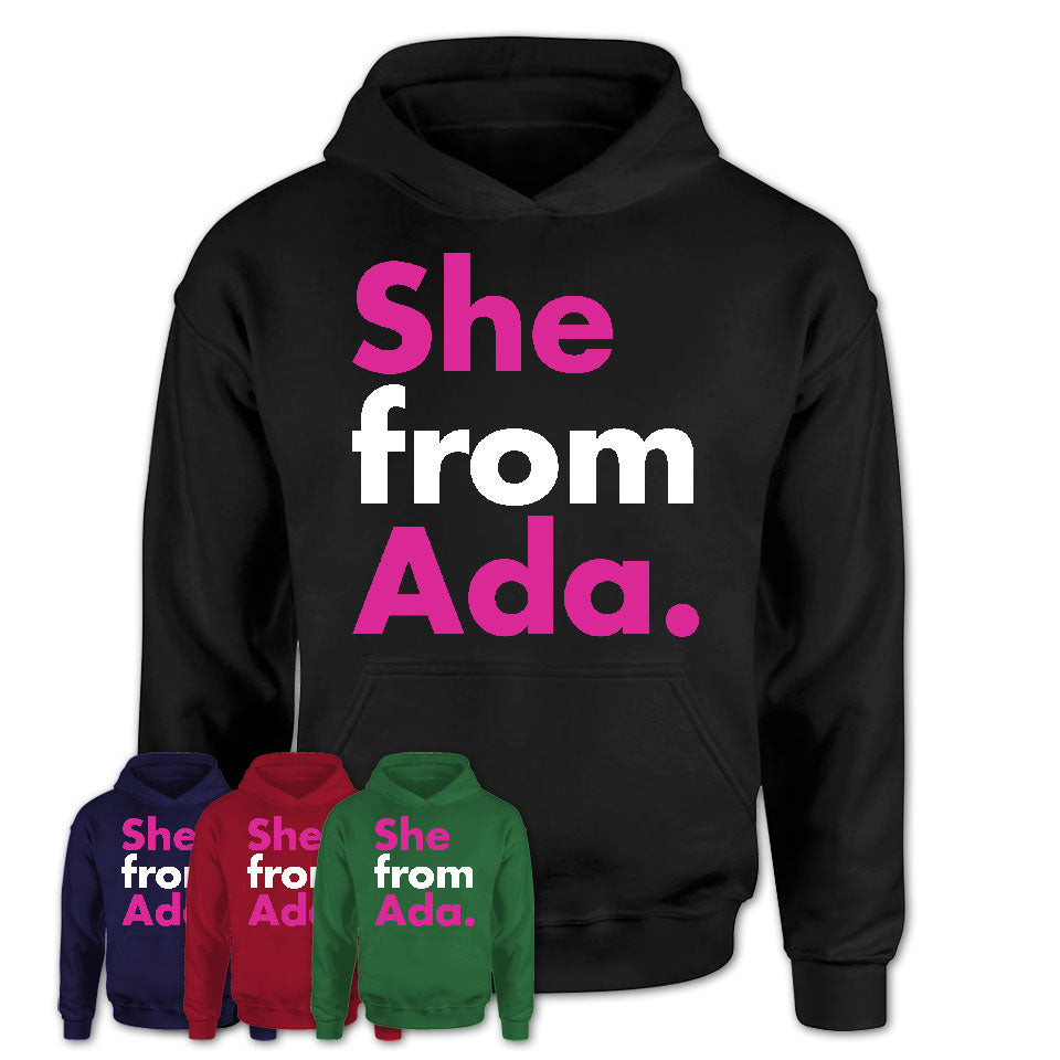 She From Ada Shirt Oklahoma State Birthday Gift For Her