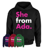 She From Ada Shirt Oklahoma State Birthday Gift For Her