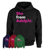 She From Adelphi Shirt Maryland State Birthday Gift For Her