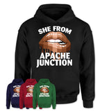She From Apache Junction Arizona T-Shirt Black Lives Matter Sexy Lips Girl Shirt